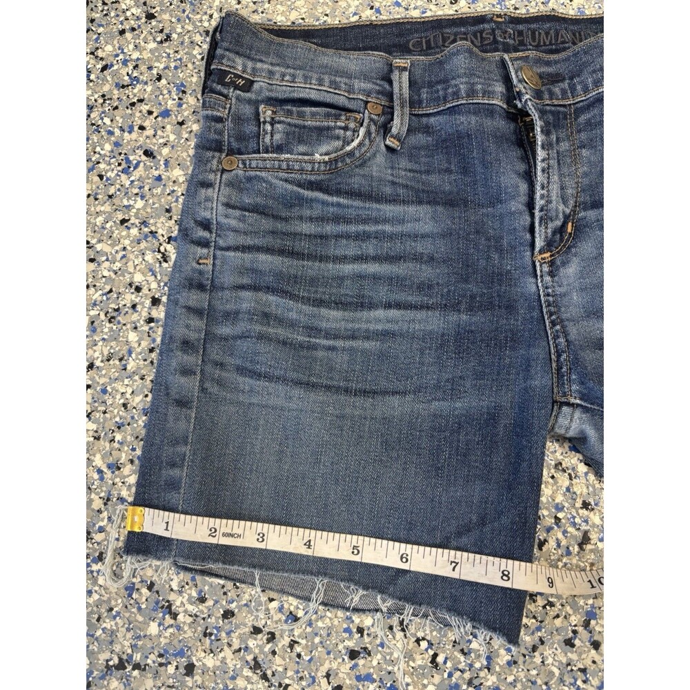 Citizens of Humanity Cut Off Denim Shorts Raw Cut-off Hem Size 29 - Picture 5 of 7